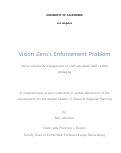 Cover page: Vision Zero's Enforcement Problem: Using community engagement to craft equitable traffic safety strategies