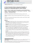 Cover page: A Clinical Prediction Model to Determine Probability of Response to Certolizumab Pegol for Crohn’s Disease