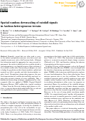 Cover page: Spatial random downscaling of rainfall signals in Andean heterogeneous terrain