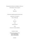 Cover page: Measuring Teacher Beliefs about Mathematics Discourse: An Item Response Theory Approach