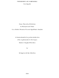 Cover page: Game Theoretical Solutions in Blackjack and Chess via a Markov Decision Process Algorithmic Analysis