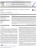 Cover page: Multivariate Standardized Drought Index: A parametric multi-index model