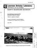 Cover page: The Ahuachapán Geothermal Field, El Salvador—Reservoir Analysis Volume II: Appendices A through E