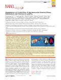 Cover page: Dependence on Crystal Size of the Nanoscale Chemical Phase Distribution and Fracture in Li x FePO4