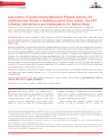 Cover page: Association of Accelerometry‐Measured Physical Activity and Cardiovascular Events in Mobility‐Limited Older Adults: The LIFE (Lifestyle Interventions and Independence for Elders) Study