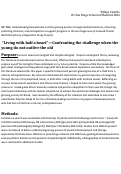 Cover page: Understanding bereavement and the grieving process through medical literature, observing
practicing clinicians, and participation in support programs in the San Diego area (A Focused Clinical
Multi-Disciplinary Independent Study Project)