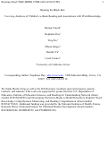 Cover page: Opening the black box: user-log analyses of children’s e-Book reading and associations with word knowledge