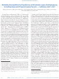 Cover page: Mortality Among Minority Populations with Systemic Lupus Erythematosus, Including Asian and Hispanic/Latino Persons — California, 2007–2017