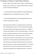 Cover page: The Absence of Plasma in "Spark Plasma Sintering"