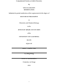 Cover page: Computational Studies on Sulfur Chemistry