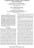 Cover page: A Computational Model of Learning to Count in a Multimodal,Interactive Environment