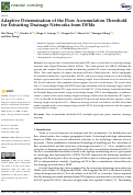 Cover page: Adaptive Determination of the Flow Accumulation Threshold for Extracting Drainage Networks from DEMs