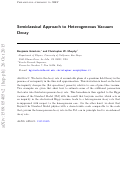 Cover page: Semiclassical approach to heterogeneous vacuum decay