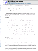 Cover page: Associations between binge drinking frequency and tobacco use among young adults