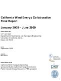 Cover page: California Wind Energy Collaborative Final Report