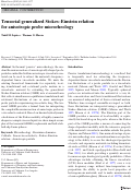 Cover page: Tensorial generalized Stokes–Einstein relation for anisotropic probe microrheology