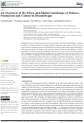 Cover page: An Overview of the Policy and Market Landscape of Tobacco Production and Control in Mozambique