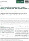 Cover page: Vein network redundancy and mechanical resistance mitigate gas exchange losses under simulated herbivory in desert plants