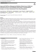 Cover page: Improved Child Feces Management Mediates Reductions in Childhood Diarrhea from an On-Site Sanitation Intervention: Causal Mediation Analysis of a Cluster-Randomized Trial in Rural Bangladesh.