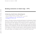 Cover page: Spinning constraints on chaotic large c CFTs