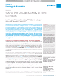 Cover page: Why is tree drought mortality so hard to predict?