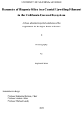 Cover page: Dynamics of Biogenic Silica in a Coastal Upwelling Filament in the California Current Ecosystem