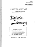 Cover page: THE HEW CHAIN BARIUM 126-CESIUM 126