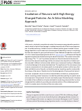 Cover page: Irradiation of Neurons with High-Energy Charged Particles: An In Silico Modeling Approach