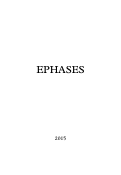 Cover page: Ephases