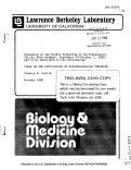 Cover page: IDEAS ON THE UNIFICATION OF RADIOBIOLOGICAL THEORIES