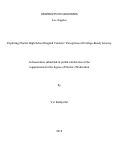 Cover page: Exploring Charter High School English Teachers’ Perceptions of College-Ready Literacy