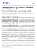 Cover page: Genome sequence of the progenitor of the wheat D genome Aegilops tauschii