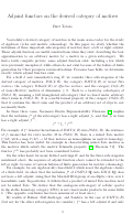 Cover page: ADJOINT FUNCTORS ON THE DERIVED CATEGORY OF MOTIVES