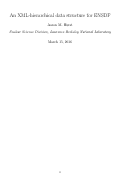 Cover page: An XML-hierarchical data structure for ENSDF: