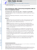 Cover page: Low Diagnostic Utility of Rechecking Hemoglobins Within 24 Hours in Hospitalized Patients