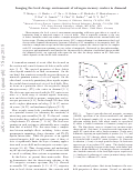 Cover page: Imaging the Local Charge Environment of Nitrogen-Vacancy Centers in Diamond