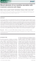 Cover page: Neural substrates of cue reactivity: association with treatment outcomes and relapse.