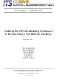 Cover page: Updating the PECAS Modeling Framework to Include Energy Use Data for Buildings