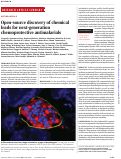 Cover page: Open-source discovery of chemical leads for next-generation chemoprotective antimalarials