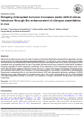 Cover page: Delaying chloroplast turnover increases water-deficit stress tolerance through the enhancement of nitrogen assimilation in rice