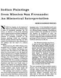 Cover page: Indian Paintings from Mission San Fernando:  An Historical Interpretation