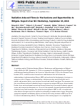 Cover page: Radiation-Induced Fibrosis: Mechanisms and Opportunities to Mitigate. Report of an NCI Workshop, September 19, 2016.