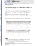 Cover page: Comparison of quantitative susceptibility mapping methods for iron-sensitive susceptibility imaging at 7T: An evaluation in healthy subjects and patients with Huntingtons disease.