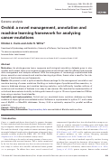 Cover page: Orchid: a novel management, annotation and machine learning framework for analyzing cancer mutations