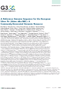 Cover page: A Reference Genome Sequence for the European Silver Fir (Abies alba Mill.): A Community-Generated Genomic Resource