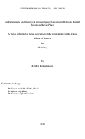 Cover page: An Experimental and Theoretical Investigation of Atmospheric Hydrogen Bonded Systems in the Gas Phase /