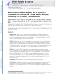 Cover page: Medical and non-medical marijuana use in depression: Longitudinal associations with suicidal ideation, everyday functioning, and psychiatry service utilization