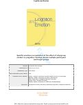 Cover page: Specific emotions as mediators of the effect of intergroup contact on prejudice: findings across multiple participant and target groups
