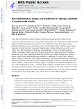 Cover page: Neuroinflammatory targets and treatments for epilepsy validated in experimental models