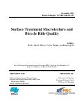 Cover page: Surface Treatment Macrotexture and Bicycle Ride Quality